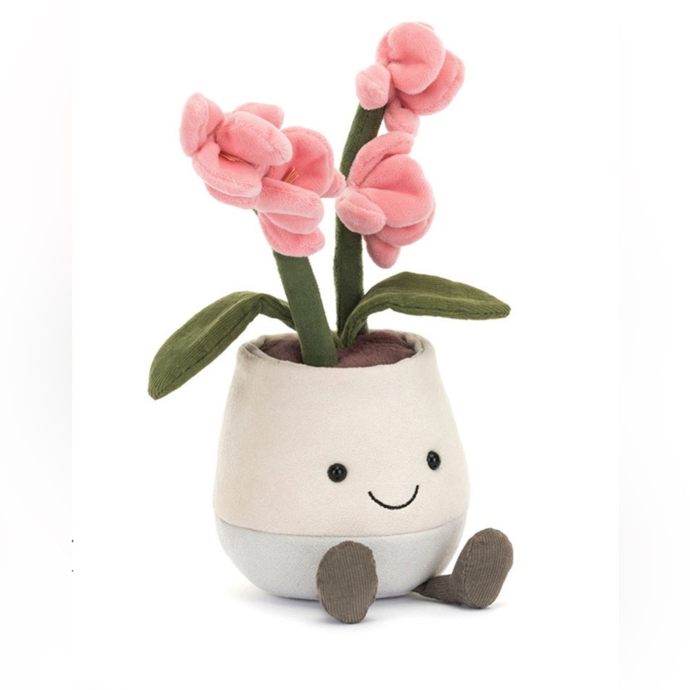 Jellycat Amuseables Pink Orchid with tag